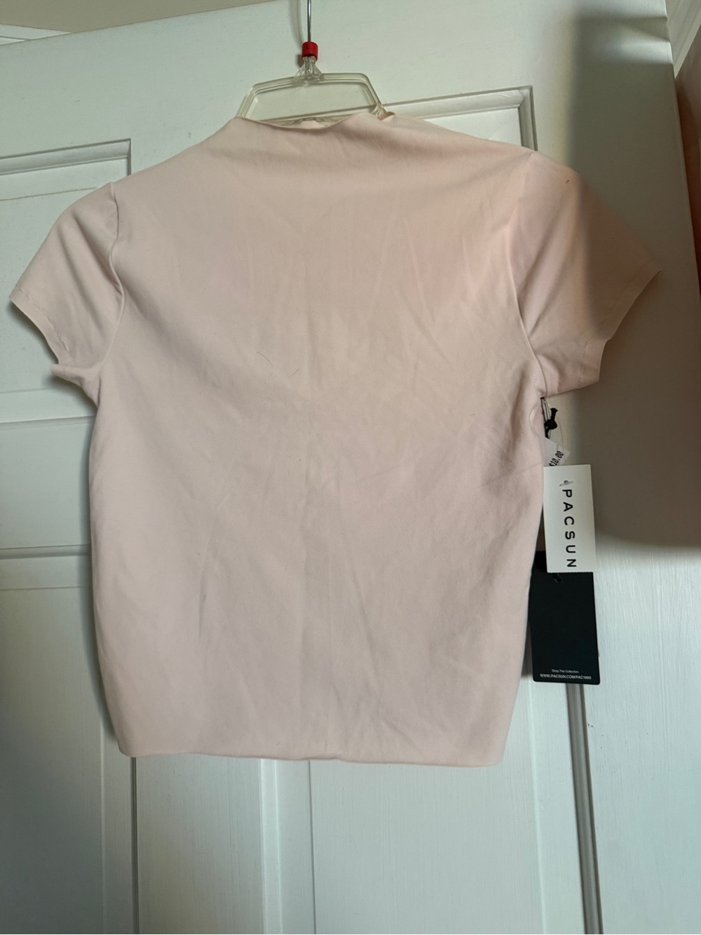 PacSun Pale Pink Short Sleeve Women's Tee and matching skirt